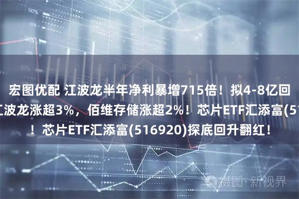宏图优配 江波龙半年净利暴增715倍！拟4-8亿回购，存储板块走高，江波龙涨超3%，佰维存储涨超2%！芯片ETF汇添富(516920)探底回升翻红！